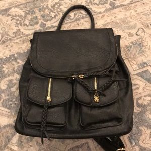 Like new! Sole Society slouchy black backpack